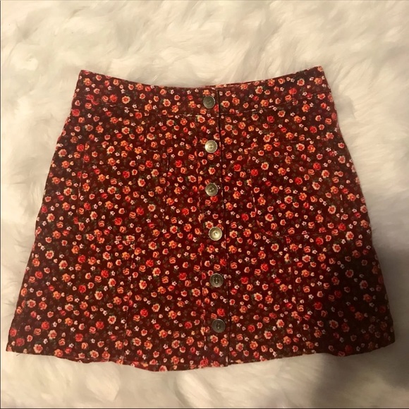 Floral button front skirt - Picture 1 of 1
